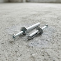 Ancrage à pieu de haute qualité en deux parties, pré-assemblé, en acier zingué, avec tête hexagonale de 1/4 po, vis de terre amovible pour la construction