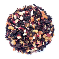 100% natuurlijke gedroogde bloemen en fruit gemengde drank, gemengde fruitthee met roselle, mango en sinaasappelschil