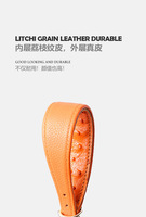 Collier de chien en cuir de vache classique de luxe pour la chasse décoré avec des rubans élégants