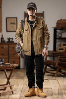 Blouson Tactique pour Homme avec Col Montant, Coupe Slim 3D, Écologique et Coupe-Vent, Design Multi-Poches pour l'Hiver