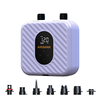 Pompe à air électrique rechargeable AIRBANK à double étage haute pression pour paddle board et SUP, 20 PSI, gonflage facile et légère