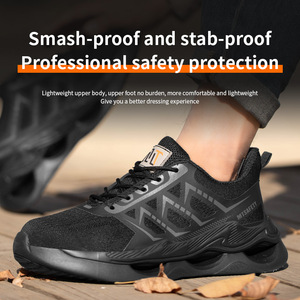 Chaussures de sécurité légères pour hommes, baskets de travail industrielles, chaussures respirantes à bout en acier, bottes de sécurité protectrices quatre saisons - Product Image 3