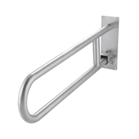 304 acier inoxydable U forme barre d'appui sécurité accoudoir poignées siège de toilette mains courantes barres d'appui pour salle de bain pour baignoires handicapées