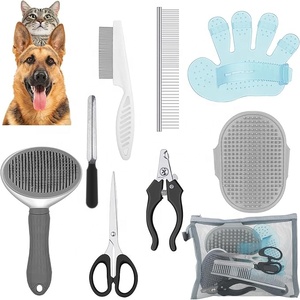 Kit di Toelettatura per Cani 9 Pezzi, Spazzola da Bagno per Cani, Set Completo di Accessori per Cani e Gatti, Facile da Usare - Product Image 5