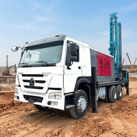 Foreuse de puits d'eau montée sur camion de type séparé avec moteur diesel
