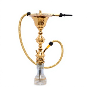 Auténtico Set de Hookah Khalil Mamoon con Acabado en Cobre - Shisha Egipcia de 90cm con Núcleo de Latón Resistente - Product Image 3