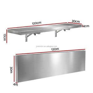 Heavy Duty Stainless Steel <b>Wall</b> <b>Mounted</b> Folding Shelf Space Saving Foldable Rack for <b>Kitchen</b> Restaurant Canteen - Product Image 4