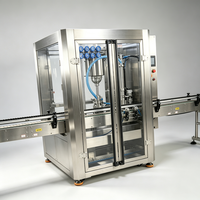 Machine de remplissage automatique L&B à pompe à engrenages servo à tête unique en acier inoxydable 304 pour liquides visqueux (miel, confiture, sirop, boissons)
