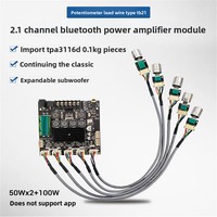 Módulo Amplificador de Audio Digital TPA3116D2 5.0, Configuración de 21 Canales, Salida de Subwoofer de 50W+2+100W, Expandible, Versión para China Continental