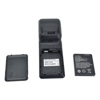Pemindai kode batang genggam Android 11, perangkat Terminal PDA Printer termal 58mm 4G WiFi Android 11