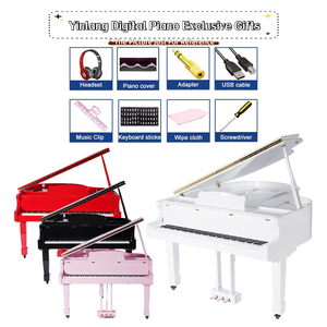 Piano numérique à queue 88 touches professionnel de haute qualité avec sensibilité au toucher à 16 niveaux Ym-a158gd Luxe Ym-a158gd 88 touches Musical - Product Image 2
