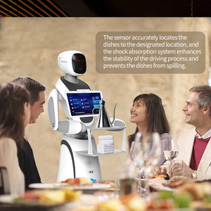 Robot humanoïde IA pour restaurant / café, robot de livraison de repas automatique qui marche et parle - Product Image 1