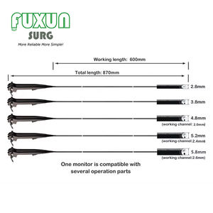 Moniteur Premium 3.5 pouces Vidéo médicale <span class=keywords><strong>Laryngoscope</strong></span> flexible à fibre optique portable - Product Image 6