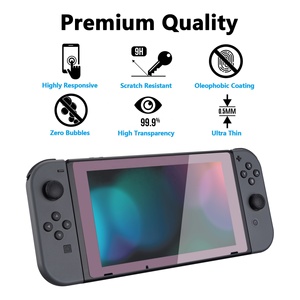 Dark Grayish Violet Border Transparent HD Clear Saver <b>Protector</b> Film Tempered Glass <b>Screen</b> <b>Protector</b> <b>for</b> <b>Nintendo</b> <b>Switch</b> Console - Product Image 4