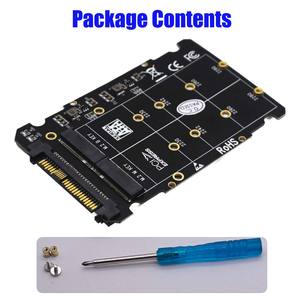 Tarjeta adaptadora TISHRIC <span class=keywords><strong>M</strong></span>.2 NVME SSD compatible con 2280/2260/2242/2230 clave <span class=keywords><strong>M</strong></span> clave B convierte U.2/productos SSD <span class=keywords><strong>M</strong></span>.2 en stock - Product Image 5