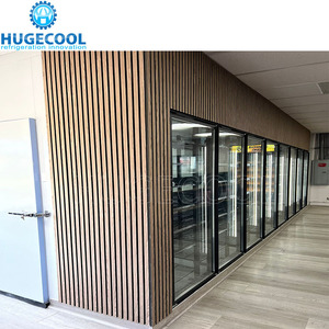 ตู้แช่เย็น/ตู้แช่แข็งสแตนเลสแบบสั่งทำขนาดใหญ่ยี่ห้อ Hugecool พร้อมประตูกระจกและชั้นวาง - Product Image 6