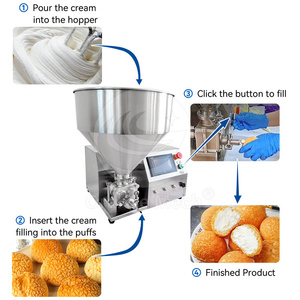 ORME Automático Eléctrico Inglés <span class=keywords><strong>Cake</strong></span> Cream Puff Filler Pastelería Dispensador Inyectar Máquina de Relleno para Donut - Product Image 3