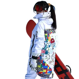 Новый дизайн, теплый костюм Yufan для снега на заказ, водонепроницаемый Зимний костюм, ветрозащитный лыжный костюм с принтом для мужчин и женщин