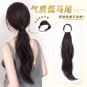 วิกผมหางม้า ยางรัดผมหางม้า ลวดทนความร้อนสูง ลอนธรรมชาติ สำหรับผู้หญิง - Product Image 1