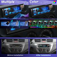 Lecteur MP3 pour voiture Podofo 1DIN, autoradio BT FM SWC Aux-in, récepteur SD/TF USB/Type-C, bouton MP3, éclairage, radio stéréo pour voiture