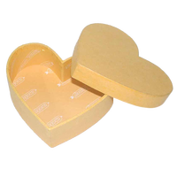 Emballage en carton personnalisé recyclable en forme de cœur conception créative boîte-cadeau couvercle Bnd Base