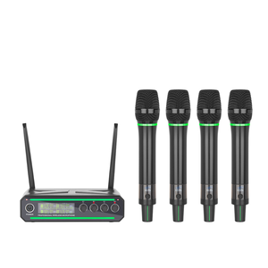 GAW-DX24B 4-Channel UHF <b>Wireless</b> Dynamic Microphone System Cardioid Metal Construction for Professional Church Services Stage - Product Image 1