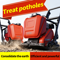Compacteur à plaques vibrantes professionnel pour asphalte, adapté aux allées et aux patios