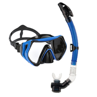 Équipement de plongée en apnée et de plongée libre, masque de plongée à lentille unique en verre trempé, ensemble de plongée pour adultes pour les activités de plongée