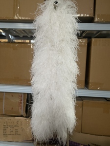 Boas en plumes d'autruche douces et moelleuses, 10-15cm, 15-18cm, 10 plis, 20 plis, en promotion, pour artisanat et décoration de mariage - Product Image 3