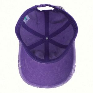 หมวกแก๊ปทรงวินเทจผ้าฝ้ายปักโลโก้ตามสั่ง ขายส่ง สีพื้น ลุคสปอร์ต ระบายอากาศได้ดี - Product Image 4