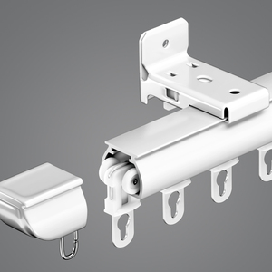 Hiện Đại Có Thể Điều Chỉnh Nhôm Hợp Kim Mở Dài Theo Dõi Kính Thiên Văn Đường Sắt Treo Mù Đính Cườm Kim Loại Rèm Cửa Cho Nhà Phòng Tắm Dài - Product Image 1