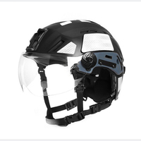 Casque tactique de sauvetage NJ SAR avec protection intégrale, construction ABS et PC, pour sports de montagne et tout-terrain