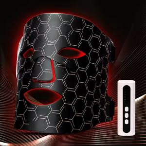 Masque de luminothérapie LED bleu et rouge proche infrarouge en polycarbonate pour le visage et le cou – Appareil de soin et de beauté - Product Image 3