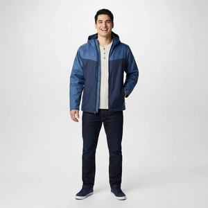 Men's High Quality Breathable Canvas <b>Waterproof</b> Windbreaker <b>Jacket</b> Casual Style Zipper Closure Winter High Street - Product Image 1