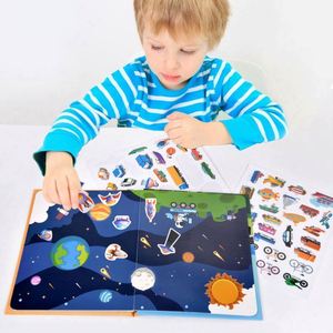 Boys Girls Birthday <b>Gifts</b> Animals Themed Stickers Waterproof Jelly Reusable Sticker Books for Toddlers 2-4 Years - Product Image 5