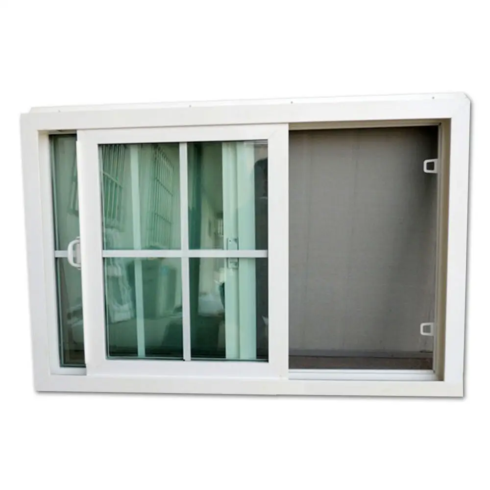 Aluminum Alloy Frame Hurricane Impact Energy Saving Window Replacement Double Glazed Glass Sliding Windows