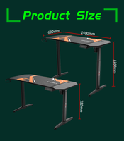 Table élévatrice électrique Table élévatrice intelligente réglable en hauteur Table d'ordinateur Table élévatrice électrique de style bureau de jeu