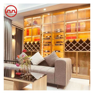 Estante de vino moderno, <span class=keywords><strong>vitrina</strong></span> <span class=keywords><strong>decorativa</strong></span> de metal, <span class=keywords><strong>vitrina</strong></span>, <span class=keywords><strong>vitrina</strong></span> modular, Bar de vino, mueble para sala de estar y hotel - Product Image 5