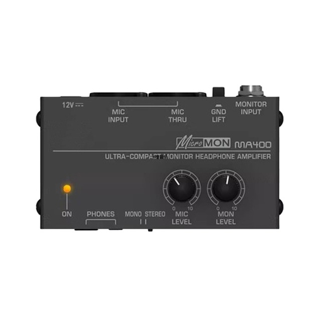 MA400 Headphone Microphone Amplifier Monitor Headphone Amplifier Speaker