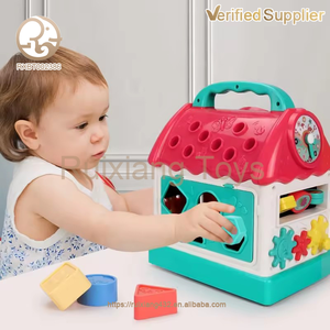 Bébé mémoire Cognition Montessori personnalisé éducation précoce couleur magique jeu <span class=keywords><strong>maison</strong></span> multi-fonctionnel musique lumière activité carré jouets - Product Image 2