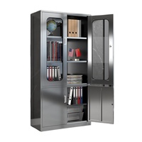 Gabinete de Almacenamiento Multiusos de Acero Inoxidable, Unidades de Almacenamiento Metálicas Duraderas, Gabinetes de Almacenamiento Personalizables de Fábrica para Hospitales