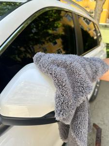 Bán buôn Thêm lớn san hô Fleece xe làm sạch khăn dày mềm thấm không đổ Rag đầy màu sắc cho rửa xe - Product Image 6