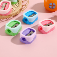 Taille-crayon miniature portable en gros, taille-crayon mignon de dessin animé pour les élèves du primaire