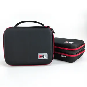 Custom Double Layer Eva Hard Storage Case Portable Large Capacity Travel Carry Tool Bag With Handle