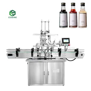 Full Automatic Liquid Bottle Filling Capping Machine 2023 Bottles Packing Machinery