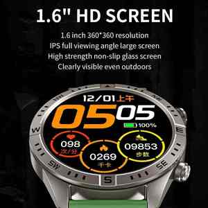 Nouvelle montre connectée CY800 2025, écran tactile rond de 1,6 pouce, appel Bluetooth, fréquence cardiaque, pression artérielle, montre connectée sport pour hommes et femmes - Product Image 2