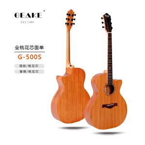 Geake G-500S high quality Handmade hotsale Mahogany acoustic guitar