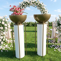 Jardinière décorative d'intérieur en acier inoxydable, vase de sol, grandes jardinières d'extérieur pour plantes
