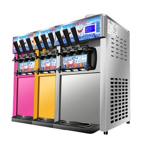 Máquina comercial <span class=keywords><strong>de</strong></span> <span class=keywords><strong>helados</strong></span> suaves <span class=keywords><strong>de</strong></span> yogur <span class=keywords><strong>de</strong></span> alta productividad <span class=keywords><strong>de</strong></span> 220V, máquina multifuncional <span class=keywords><strong>de</strong></span> 3 sabores para postres, restaurante, leche, nuevo - Product Image 4