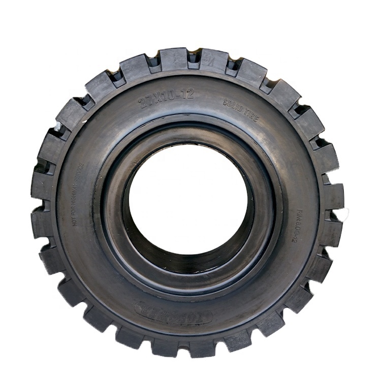 2025 New Style Wear Resistant Natural Rubber 5.00-8 3.75 Solid Tires for Forklift